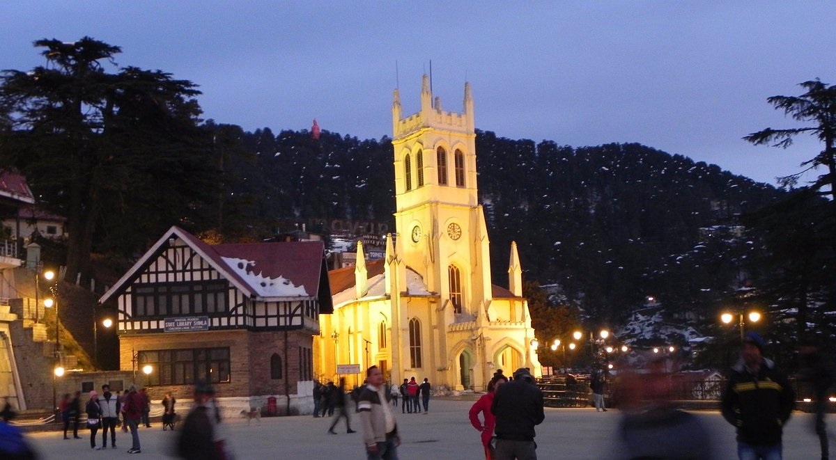 The Ridge view with Shimla tour package from Chandigarh.