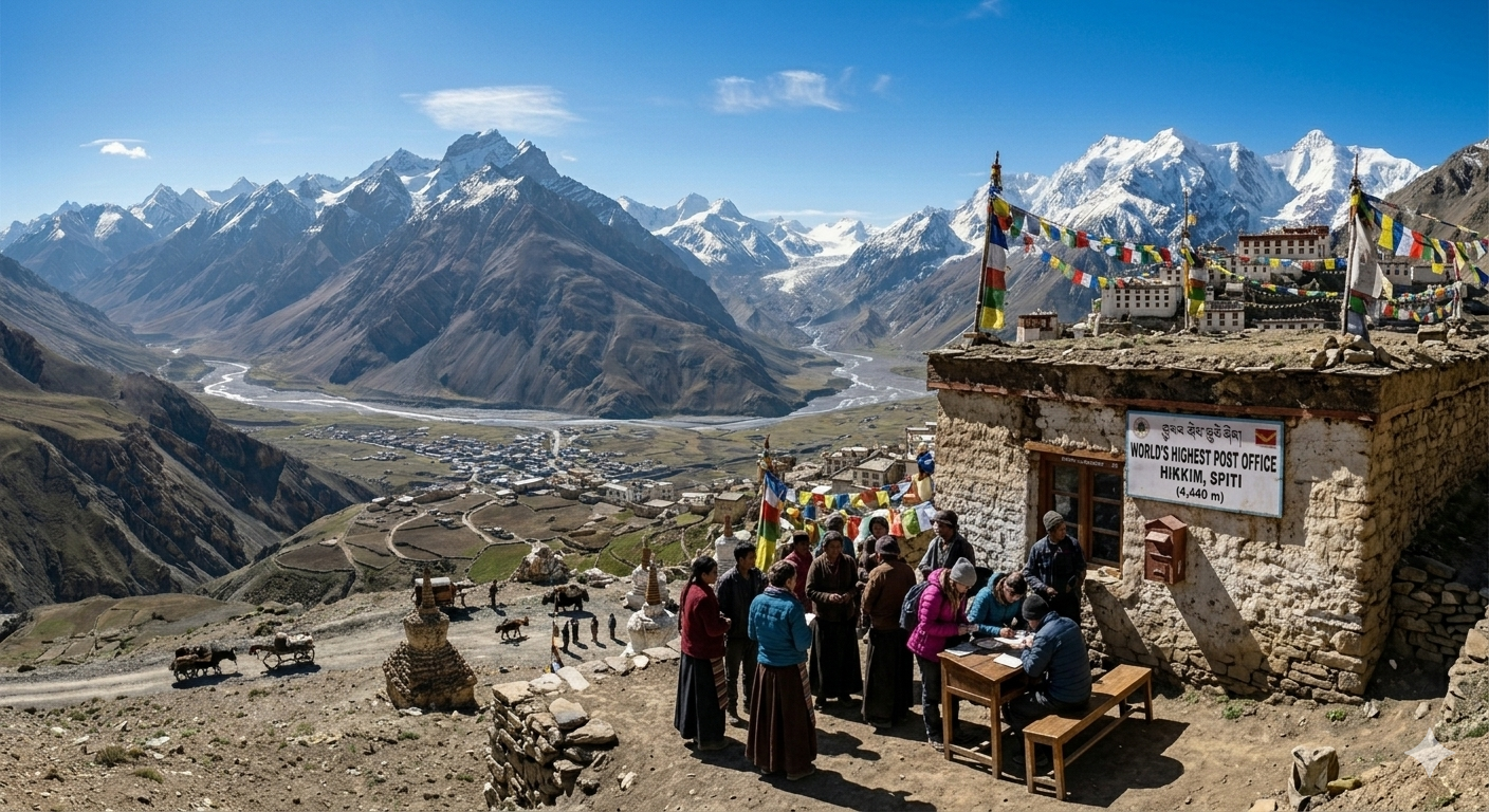 World's highest post office, Spiti Valley tour package.