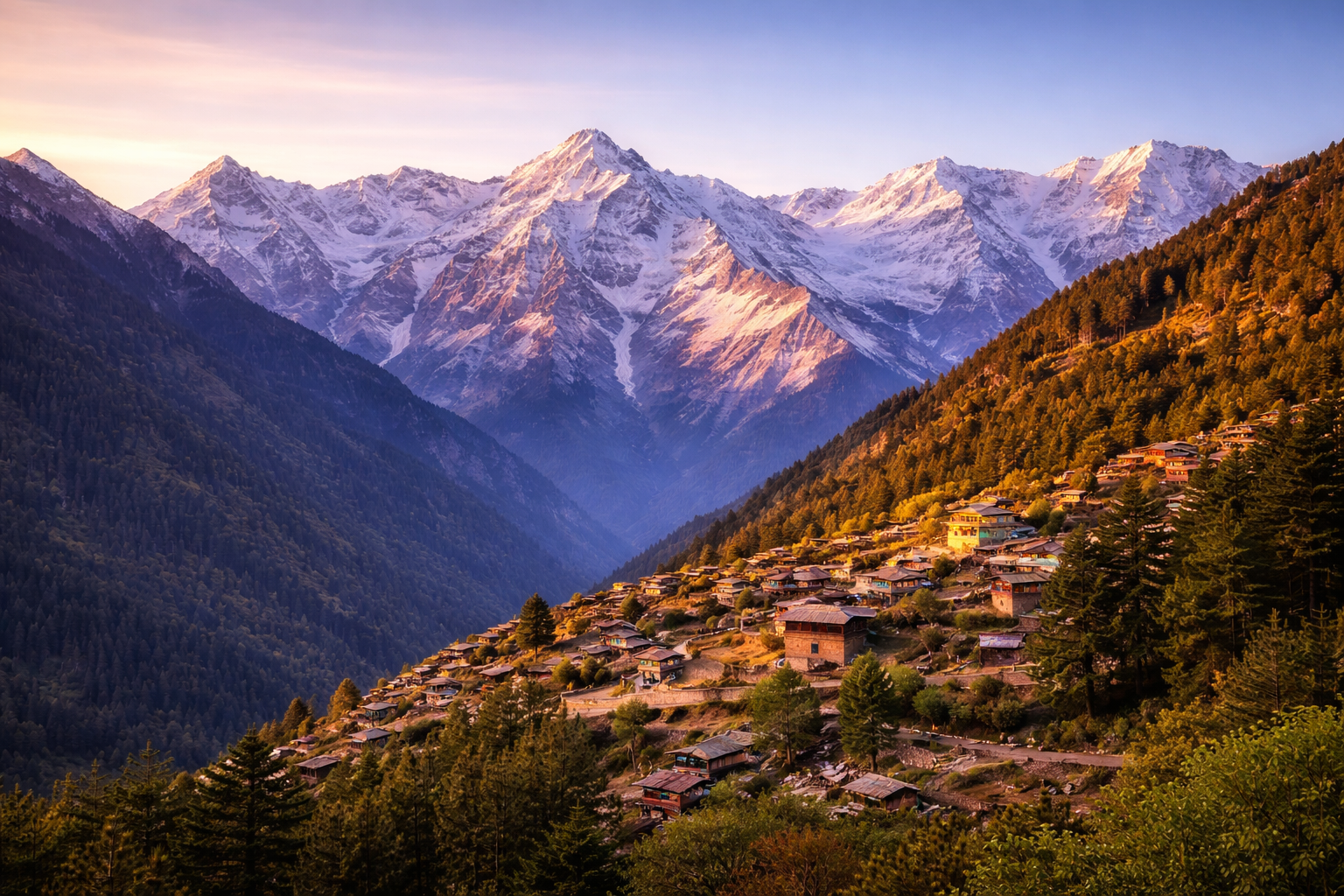 Kinner Kailash views, Kalpa Chitkul tour package.