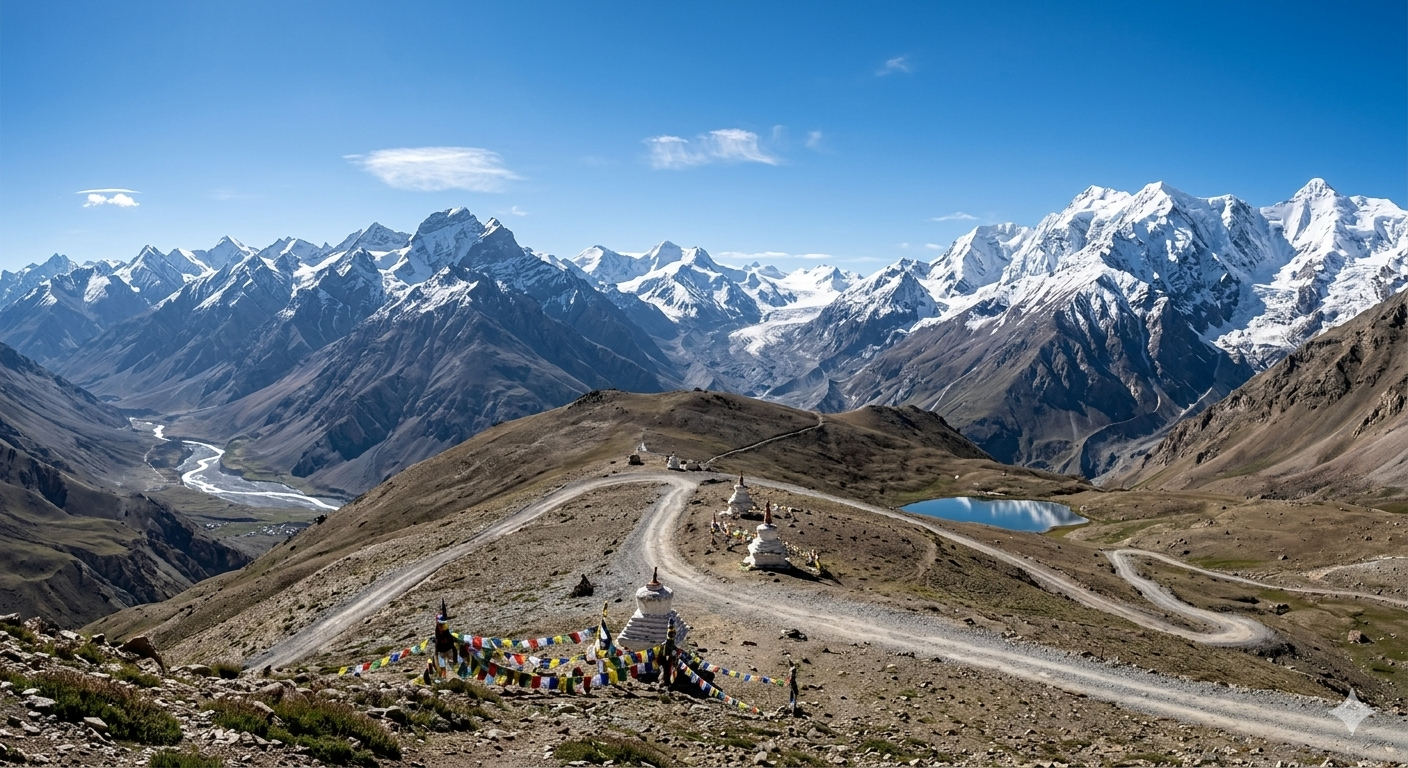 High-altitude Kunzum Pass, Spiti Valley tour package.