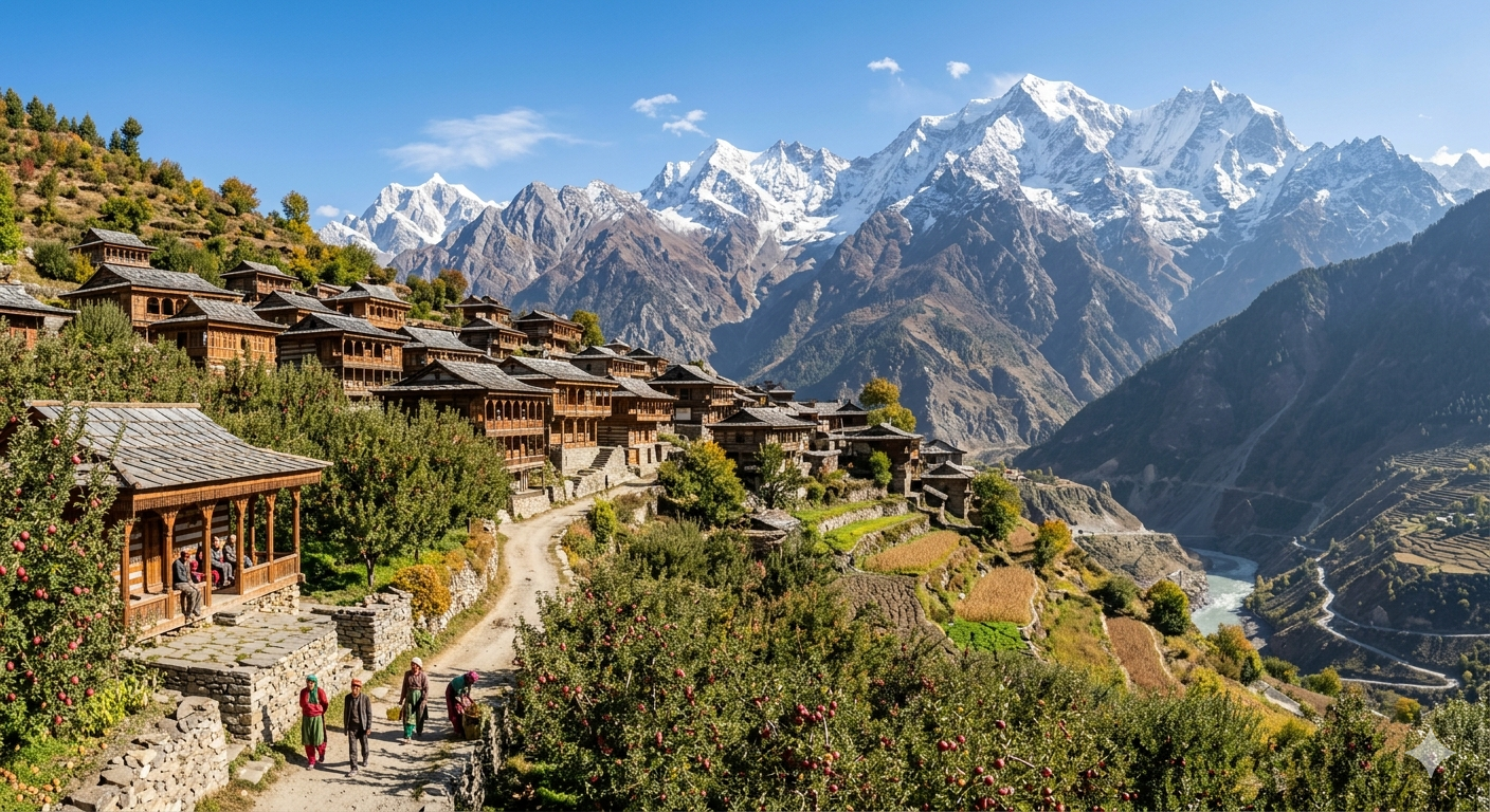 Roghi village, Kalpa Chitkul tour package.